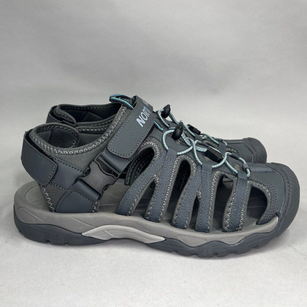 Nortiv 8 Sandals Men's Size 12 Grey Athletic Sport Outdoor Hiking Water Shoes‎